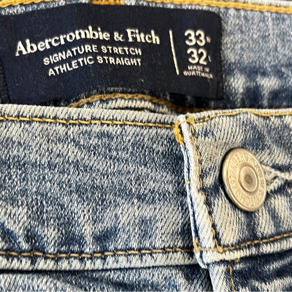 Abercrombie & Fitch Jeans Signature Stretch Athletic Straight 33W 32L - Picture 7 of 8
